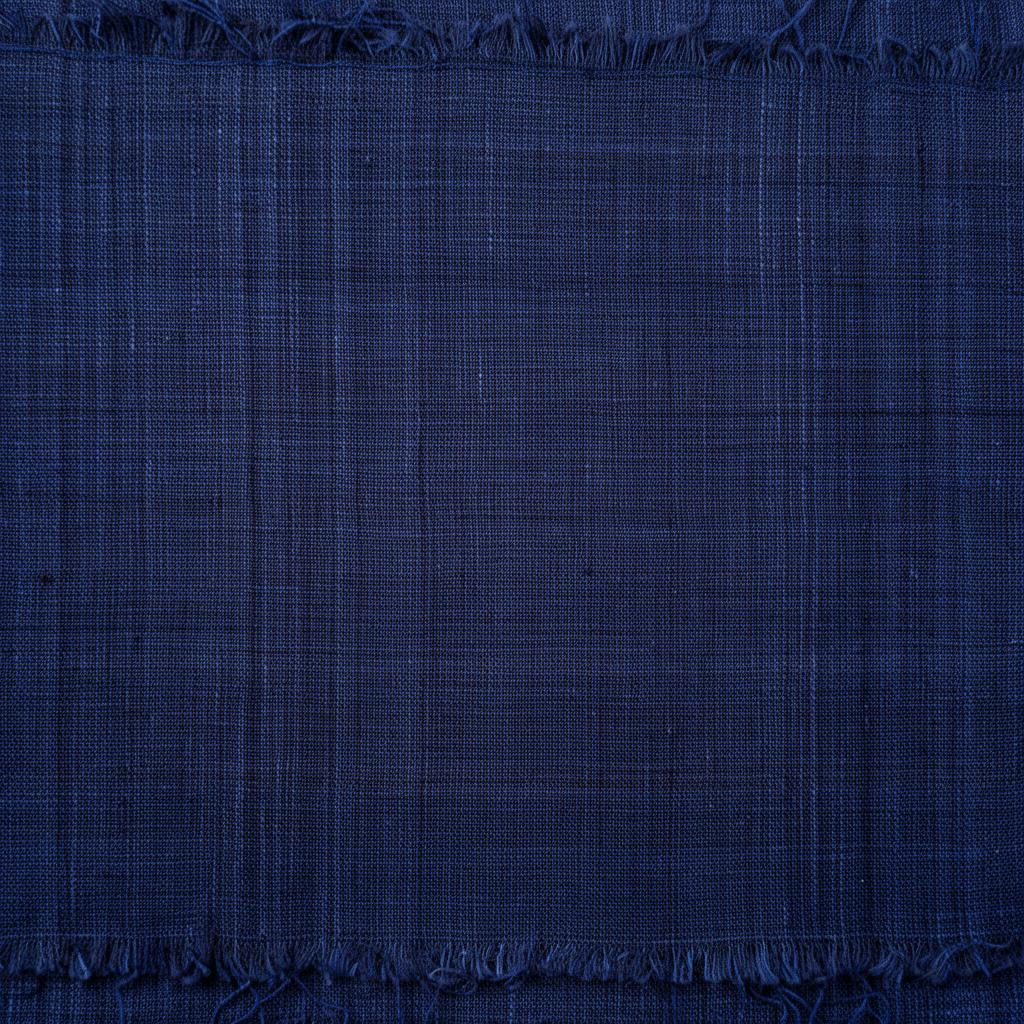 Indigo Khadi fabric swatch